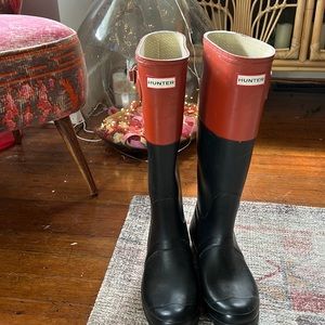 Hunter Color Block tall Rubber boots